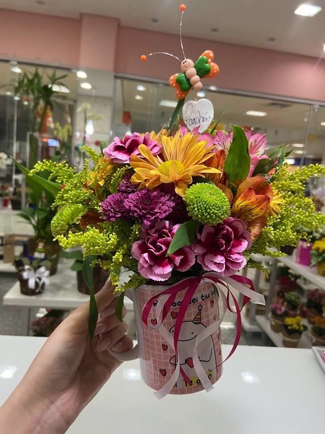 Caneca com Flores do Campo!